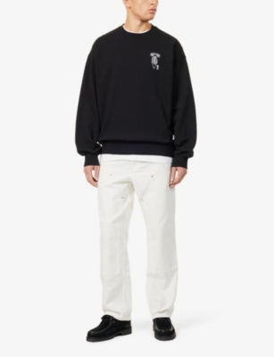 CARHARTT WIP: Cross Screw graphic-embroidered cotton sweatshirt