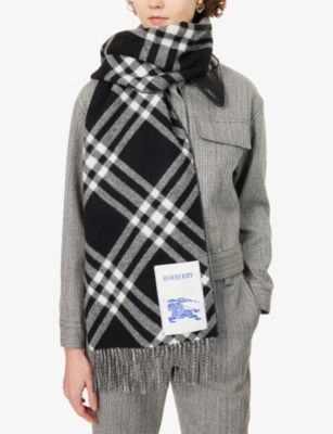 BURBERRY WOMENS BLACK BURB MU 168X30 TBR BIAS CHK