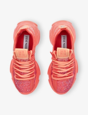STEVE MADDEN: Kids' JMistica Rhinestone Low-Top Woven Trainers