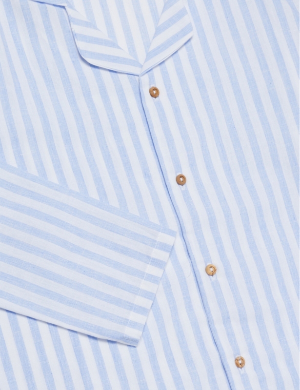 Stripe-pattern cotton-jersey pyjama set 1-11 years