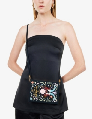 OLYMPIA LE-TAN: The Little Mermaid book cotton, wool and silk-blend clutch bag