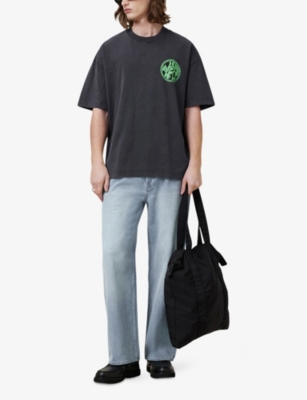 ALLSAINTS: Distortion Logo-Print Cotton T-Shirt