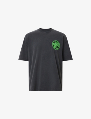 ALLSAINTS: Distortion Logo-Print Cotton T-Shirt