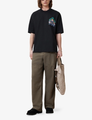 ALLSAINTS: Pounce Graphic-Print Short-Sleeve Cotton T-Shirt