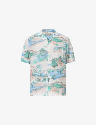 ALLSAINTS: Biarritz Tropical-Print Woven Shirt