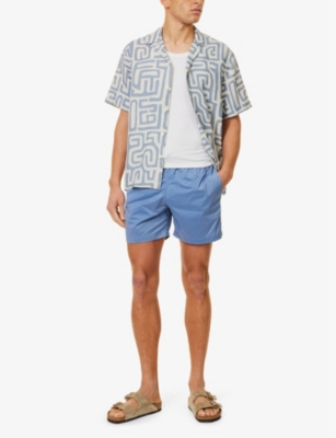 FRESCOBOL CARIOCA: Salvador drawstring recycled-polyester ripstop swim shorts