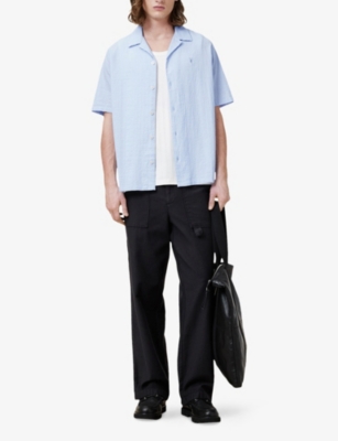 ALLSAINTS: Valmer Short-Sleeve Stretch-Cotton Shirt