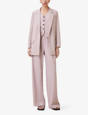 ALLSAINTS: Aleida Open-Front Stretch-Woven Blazer