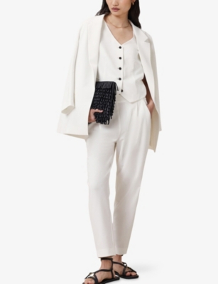 ALLSAINTS: Aleida Open-Front Stretch-Woven Blazer