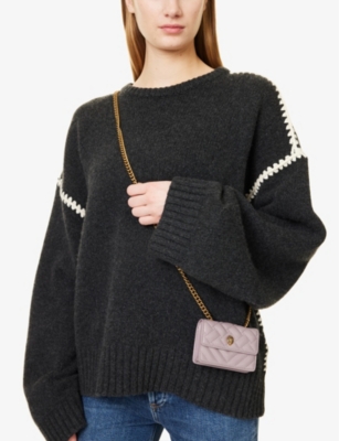 KURT GEIGER LONDON: Micro Kensington Faux-Leather Crossbody Bag