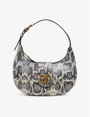 Shop Kurt Geiger Womens Bone/comb Chelsea Hobo Leather Shoulder Bag