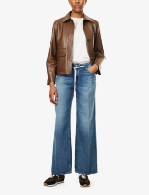 PAIGE: "Zoey 31"" Tie-Waist Denim Jeans"
