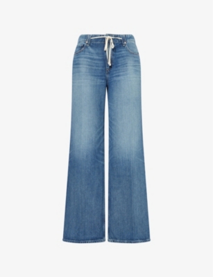 PAIGE: "Zoey 31"" Tie-Waist Denim Jeans"