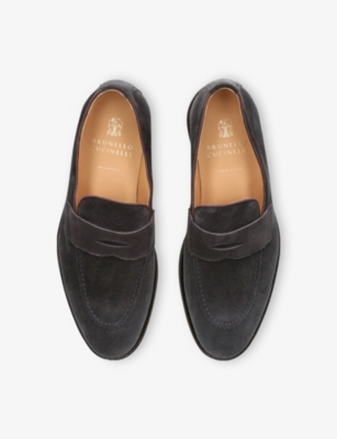 BRUNELLO CUCINELLI: Flex Penny Suede Loafers