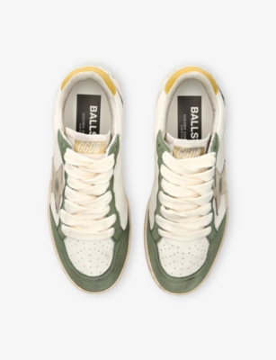 GOLDEN GOOSE: Ballstar Leather Low-Top Trainers