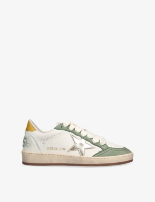 GOLDEN GOOSE: Ballstar Leather Low-Top Trainers