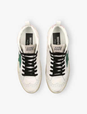 Golden Goose Womens  Mid Star 12131 Bio-based Mid-top Trainers In White/comb