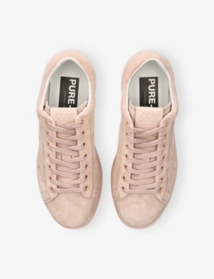 GOLDEN GOOSE: Pure Star 15678 Embroidered Suede low-top trainers