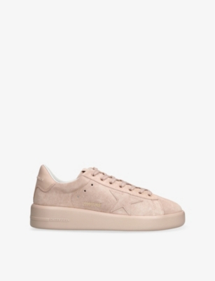 GOLDEN GOOSE: Pure Star 15678 Embroidered Suede low-top trainers