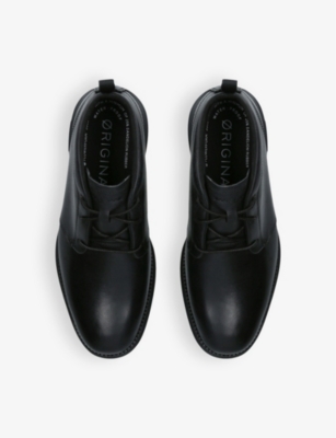 Cole Haan Mens Black Øriginalgrand Chukka Leather Boots Eur 41 / 7 Uk In Black