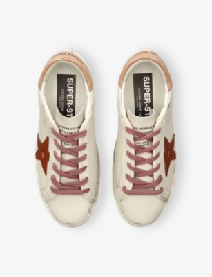 GOLDEN GOOSE: Superstar 12117 Star-Appliqué Leather Low-Top Trainers