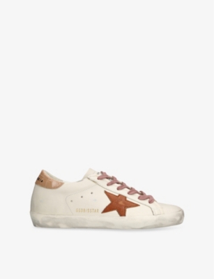 GOLDEN GOOSE: Superstar 12117 Star-Appliqué Leather Low-Top Trainers