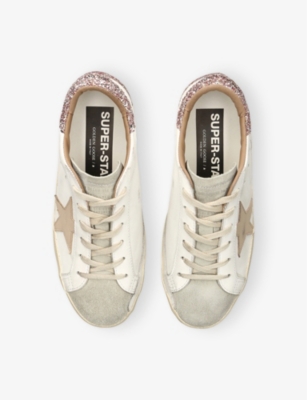 Golden Goose Unisex Hi Star Lace Up Sneakers In White/comb