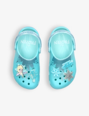 Crocs Frozen Elsa Clogs In Blue