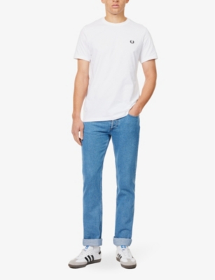 FRED PERRY: Logo-print short-sleeve cotton-jersey T-shirt