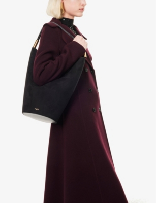ALAIA: Shape Medium Leather Bucket Bag