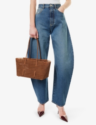 Alaïa Womens Neo Mina 32 Suede Tote Bag Terre D Ombre In Terre D Ombre