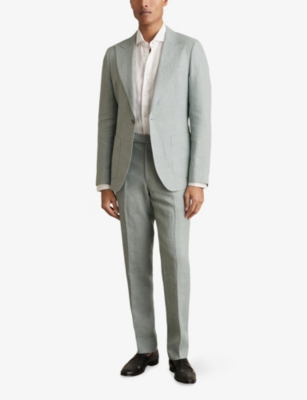 REISS: Warner Straight-Leg Slim-Fit Linen Trousers