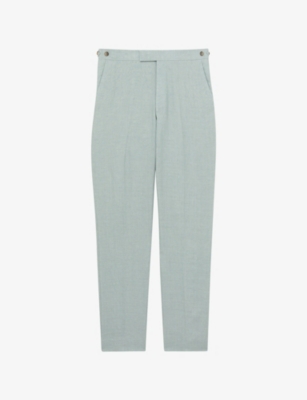 Warner Straight-Leg Slim-Fit Linen Trousers