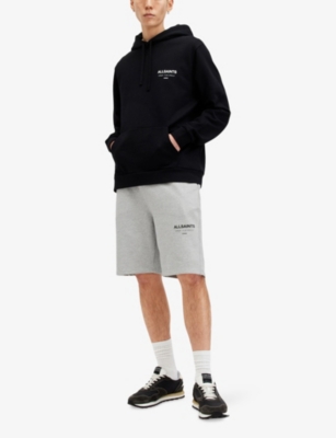 ALLSAINTS: Underground Branded-Print Cotton-Jersey Shorts