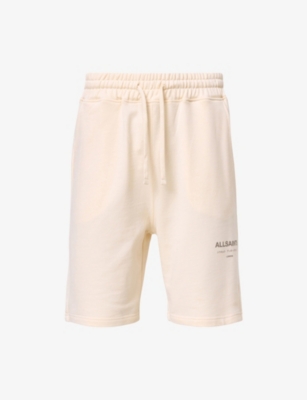 ALLSAINTS: Underground Branded-Print Cotton-Jersey Shorts