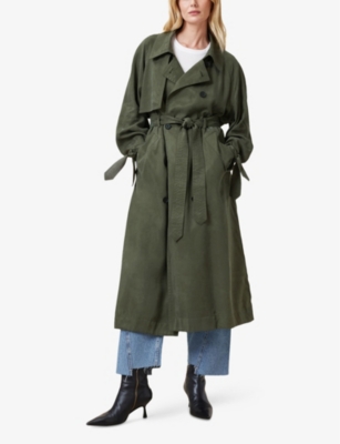 Linnie Belted Woven Trench Coat
