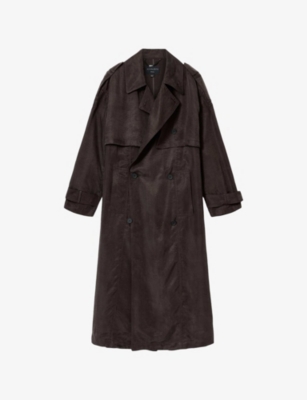 Allsaints: Linnie Belted Woven Trench Coat