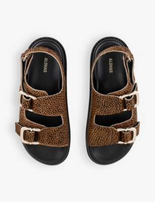 ALOHAS: Harper two-strap leather sandals