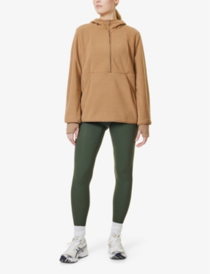 Urban Explorer half-zip long-sleeve fleece hoody