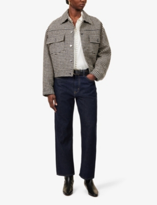 FRAME: The Hang five-pockets straight-leg mid-rise denim jeans