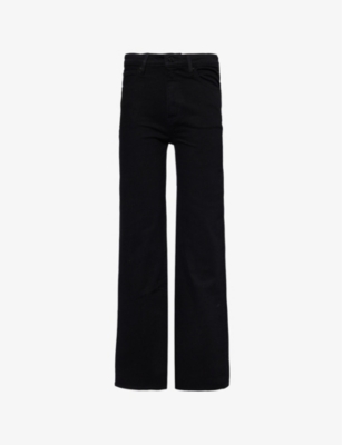 Frame Womens Smokescreen The Arrow High-rise Bootcut-leg Stretch-denim Jeans In Smokescreen