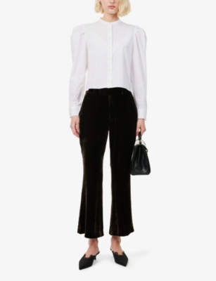 Cropped Freedom silk trousers