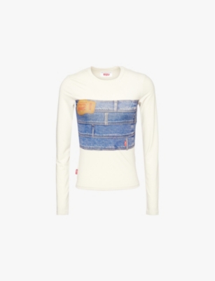LEVIS - Levi's x Adsb Andersson Bell Second Skin denim-print