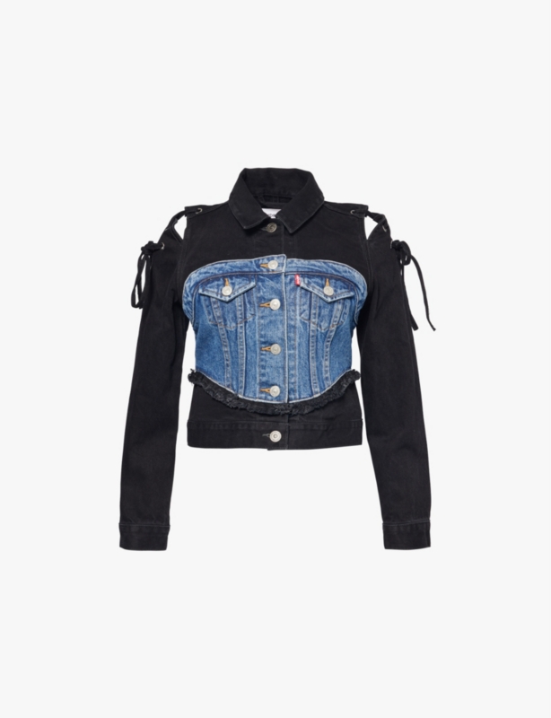 Levi's x Adsb Andersson Bell Half Trucker contrast-panel slim-fit denim jacket