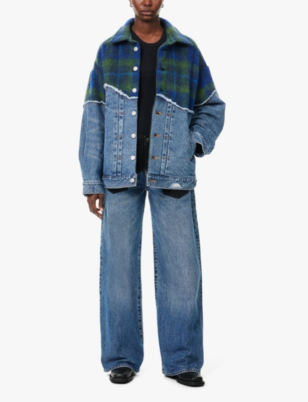 Levi's x Adsb Andersson Bell Spliced Trucker knitted-panel relaxed-fit denim jacket