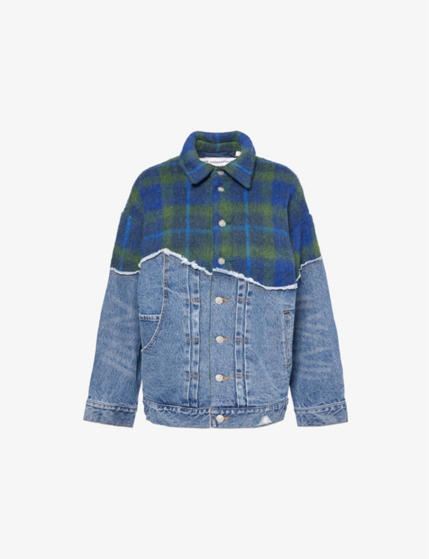Levi's x Adsb Andersson Bell Spliced Trucker knitted-panel relaxed-fit denim jacket