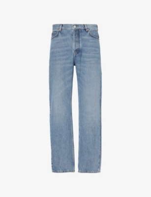 LOEWE: Brand-Patch Straight-Leg Denim Jeans