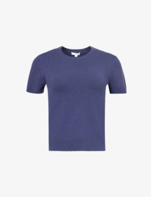 VINCE: Crewneck Cashmere-Blend Knitted T-Shirt