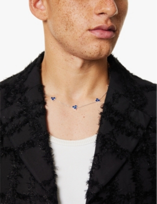 Commonlines Mens Como Link Sterling-silver Necklace In Silver