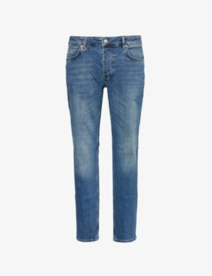 NEUW MENS MID INDIGO LOU SLIM ODYSSEY SLIM-LEG STRETCH DENIM-BLEND JEANS